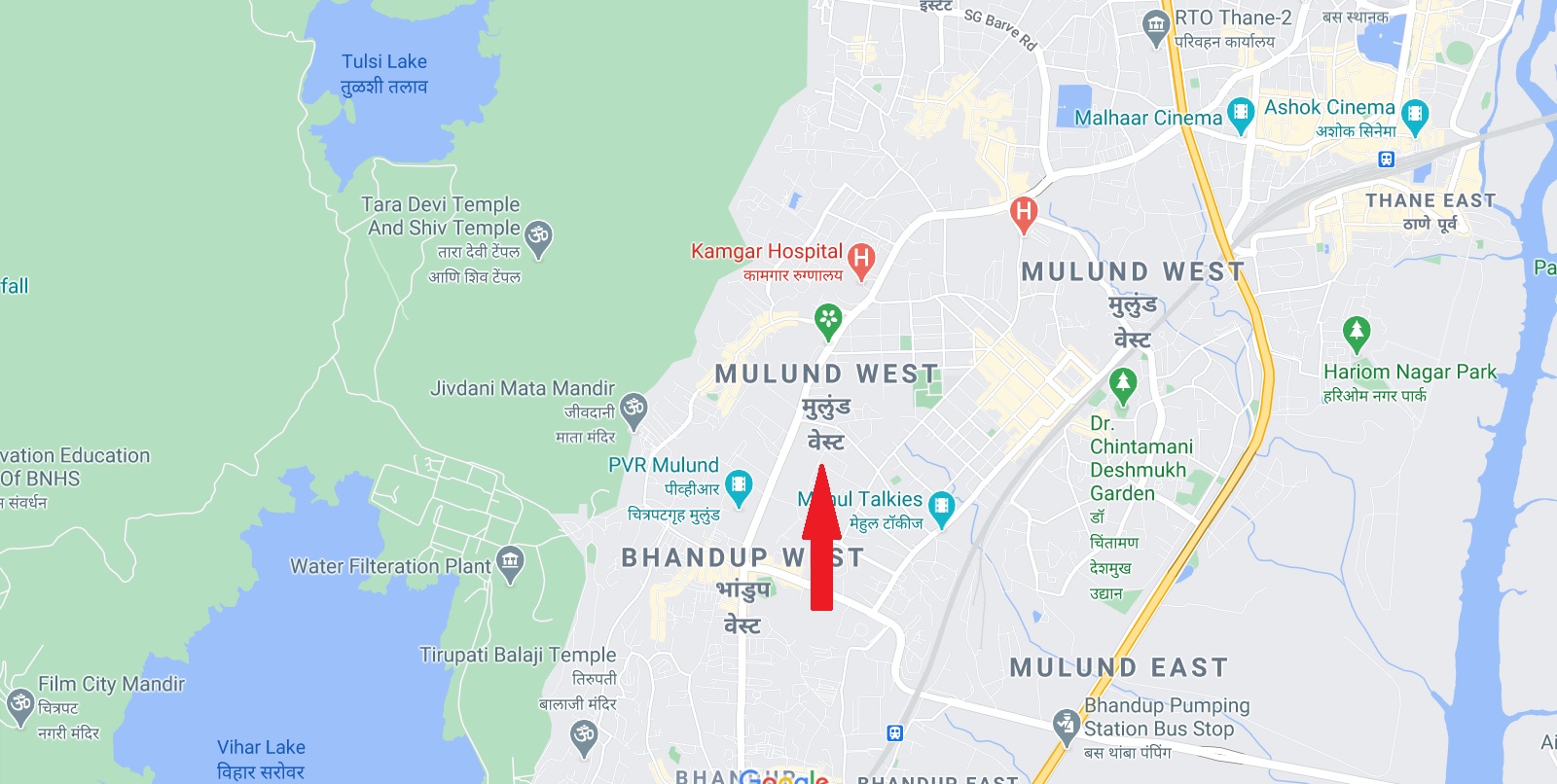 Prestige City Mulund Location Map